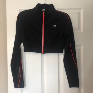 Lorna Jane active cropped zip up